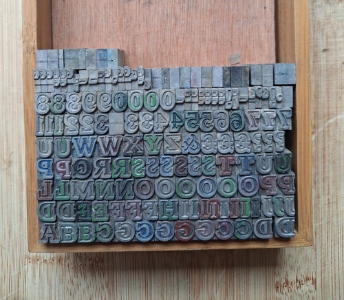 Metal letterpress printers - metal,