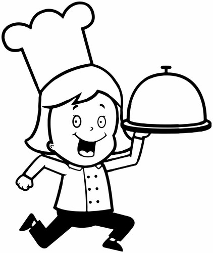 Chef decal burger van - decal,