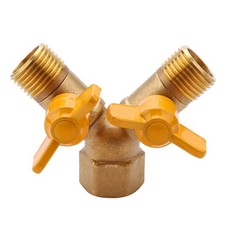 2 Way 1/2 " Adapter Outside Garden Irrigation Tap Adapter and Hose Divider H5Q5