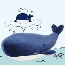 70cm Plush Blue Whale Toy