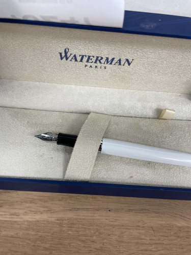 Waterman black white - black-white, fountain