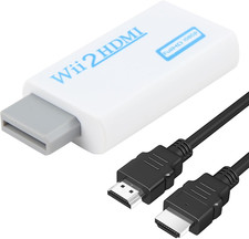 Wii to HDMI Adapter Converter - Supports 1080P/720P with 3Ft HDMI Cable, 3.5Mm