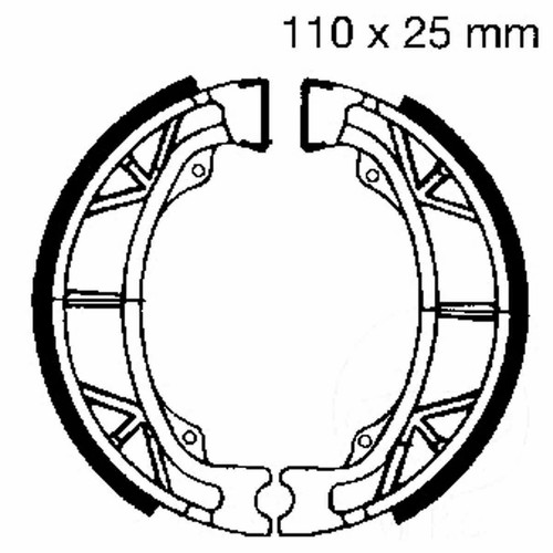 Ebc h303g brake shoes - h303g, pair
