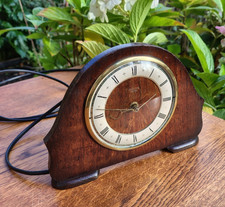 1930's Smiths Sectric Art Deco Mains Powered Mantel Clock