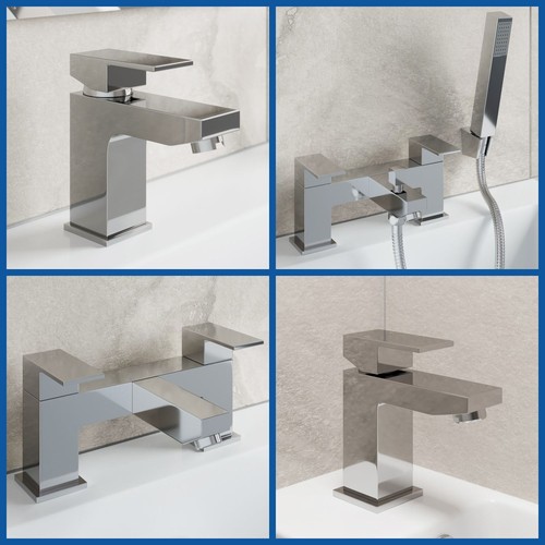 Modern chrome bathroom square - modern,