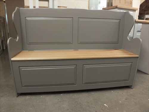Painted monks bench solid - monks,
