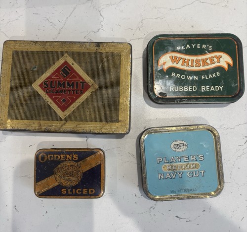 Vintage tobacco tins - vintage,