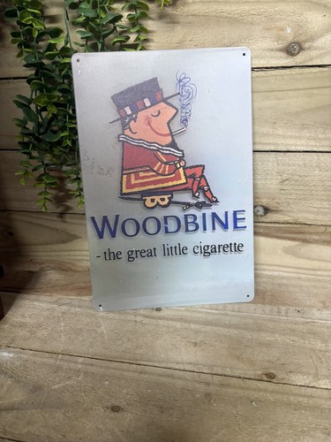 Woodbine cigarettes steel sign - cigarettes,