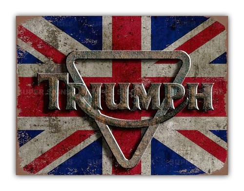 Triumph style motorcycle metal - style,