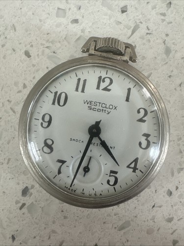 Vintage westclox scotty pocket - westclox,