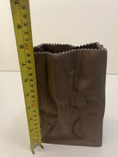 Rosenthal Tütenvase Hellbraun