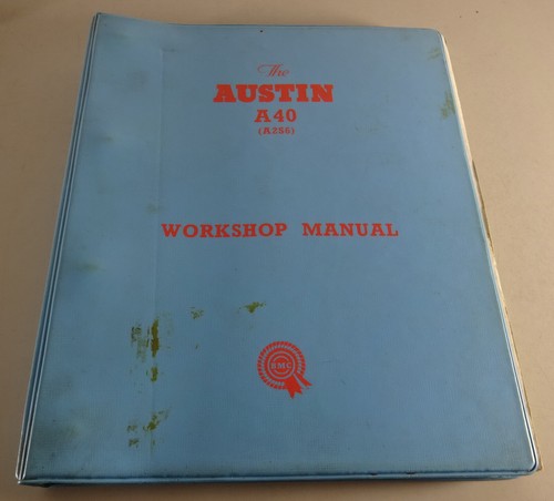 Workshop manual austin - manual, a40