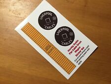 Hornby Dublo 3 Rail 32086 Low Sided Wagon Cable Drum repro drum sticker set x2