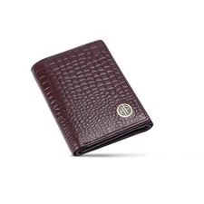New Men's Genuine Leather Tri-fold Wallet Card Money Holder