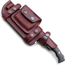 Premium Cowhide Leather Sheath Bushcraft Camping Hunting Knives Gift 23cm