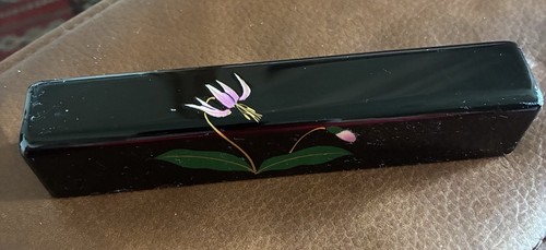Japanese lacquered brush rest - japanese,