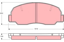 FRONT BRAKE PAD SET DISC BRAKE