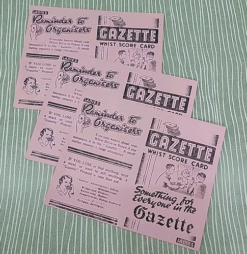 Vintage gazette ladies - gazette, whist