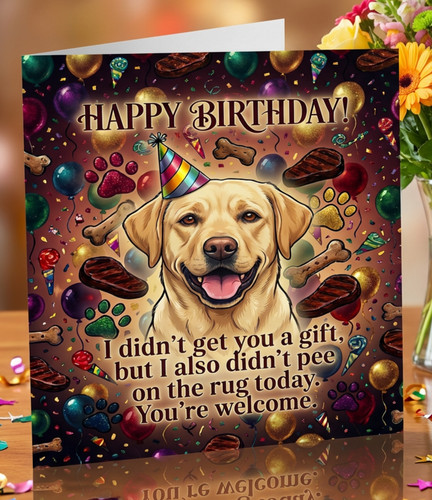 Funny birthday card - funny, the