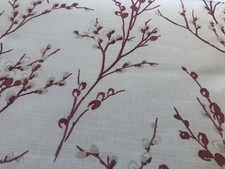 Laura Ashley Cranberry Pussy Willow Vintage, New  Fabric £16.99 per metre 