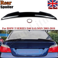 FOR BMW 5 SERIES E60 2003-2010 PSM STYLE REAR SPOILER TRUNK WING LIP GLOSS BLACK