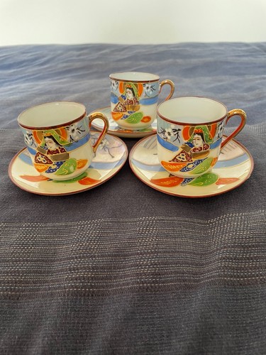Vintage demitasse samurai - demitasse,