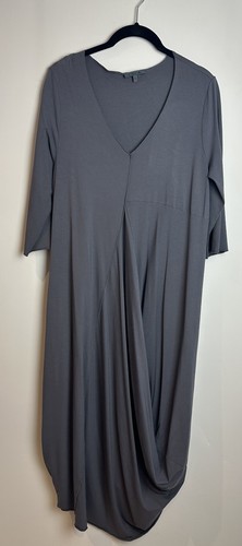 Oska neck jersey dress - neck,