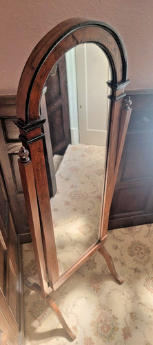 Antique walnut mahogany inlaid - antique,