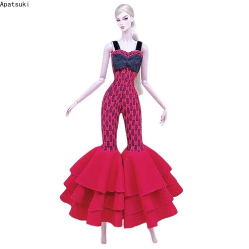 Black red ruffled - black,