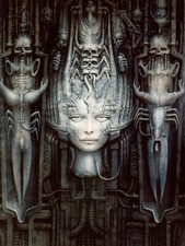 HR Giger Necronomicon Monsters Poster | Dark Fantasy Art Print | Gothic T351