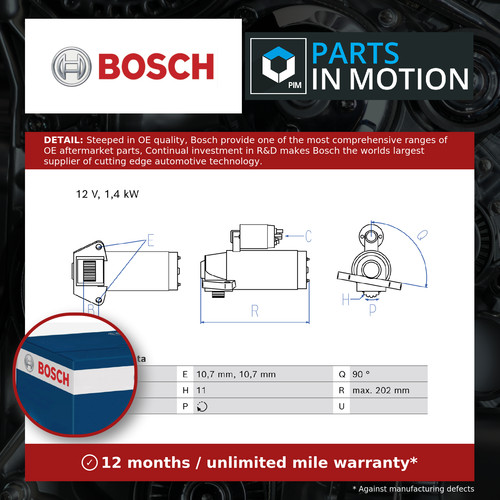 Starter motor fits mazda bl - starter, 3