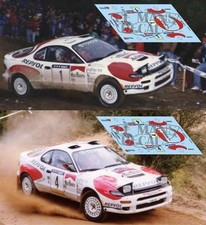 Decals Toyota Celica ST185 Rallye Catalunya 1992 1:43 32 24 Sainz Schwarz decals