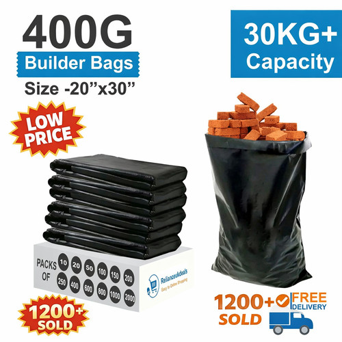 Black rubble sacks large - black,