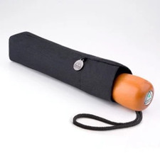 Fulton Stowaway Deluxe Manual Folding Umbrella - Black