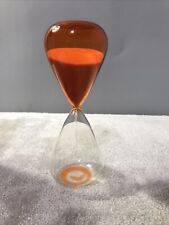 Glass Sand Timer 10 Min Orange