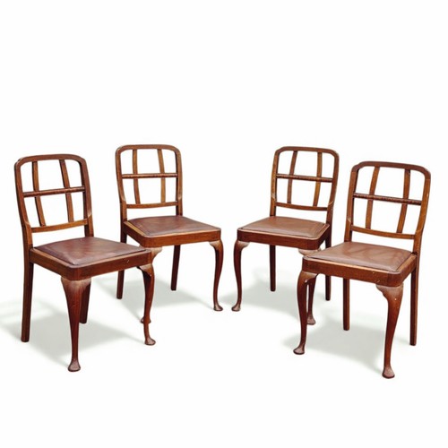 Set antique dining chairs - 4,