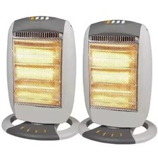 2 x 1200w Halogen Heater
