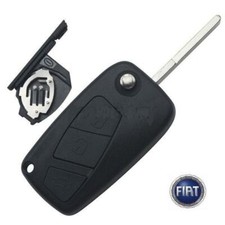 GUSCIO COVER CHIAVE TELECOMANDO 3 Tasti PER FIAT GRANDE PUNTO PANDA 500-LOGO BLU