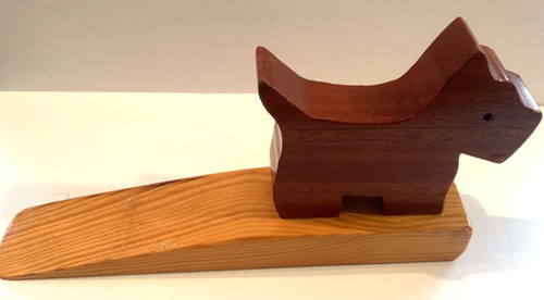 Vintage scottie dog door stop - vintage,