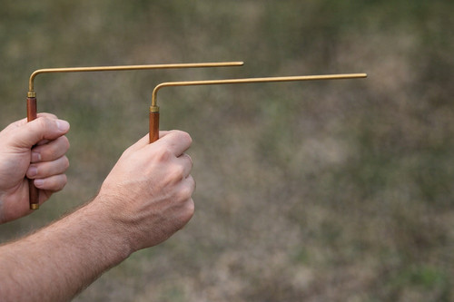 Brass dowsing rods copper - brass,