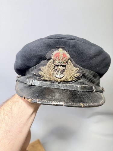 Ww2 royal navy officer cap - navy,