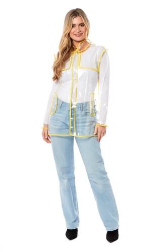 Womens clear raincoat ladies - clear,