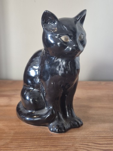 Vintage sylvac black cat - vintage, gloss