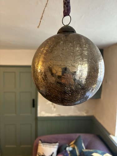 Metallic gold crackle - metallic, glass