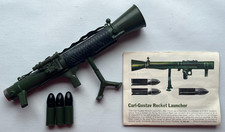 VINTAGE TOMMY GUNN ACTION FIGURE CARL GUSTAV ROCKET LAUNCHER PEDIGREE - 1960s