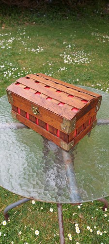 Vintage domed wooden treasure - vintage,