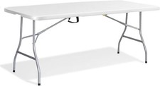 KEPLIN 6ft Folding Table–Portable, Waterproof, and Sturdy for Indoor,Outdoor use