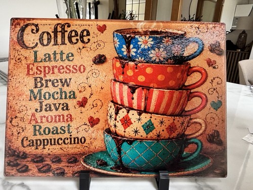 Coffee latte glass chopping - latte,