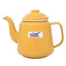 Enamel teapot tin falcon - enamel,