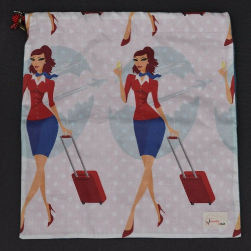 Flight attendant storage bag - flight,